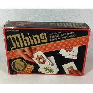 VINTAGE‎ Mhing Card Game COMPLETE Suntex 1983 Based on Classic Mah Jongg